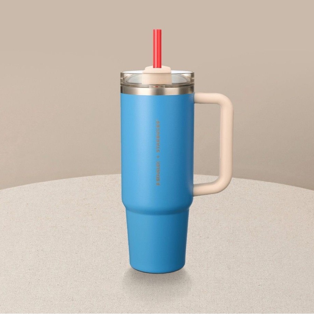 Starbucks +Stanley Blue Travel Mug with Handle